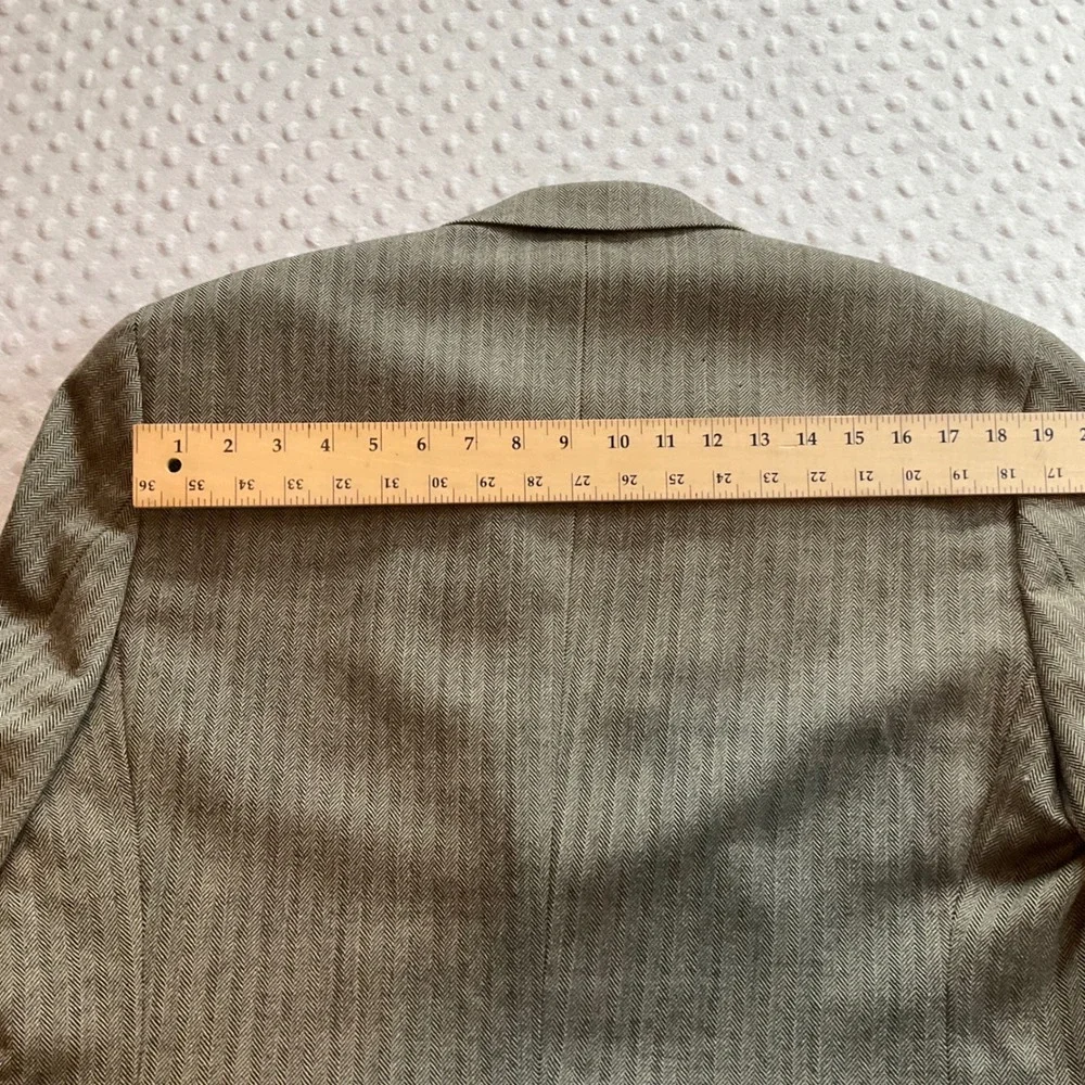 Lauren Ralph Lauren Men Wool Herringbone Blazer Jacket Khaki Tan Size‎ M